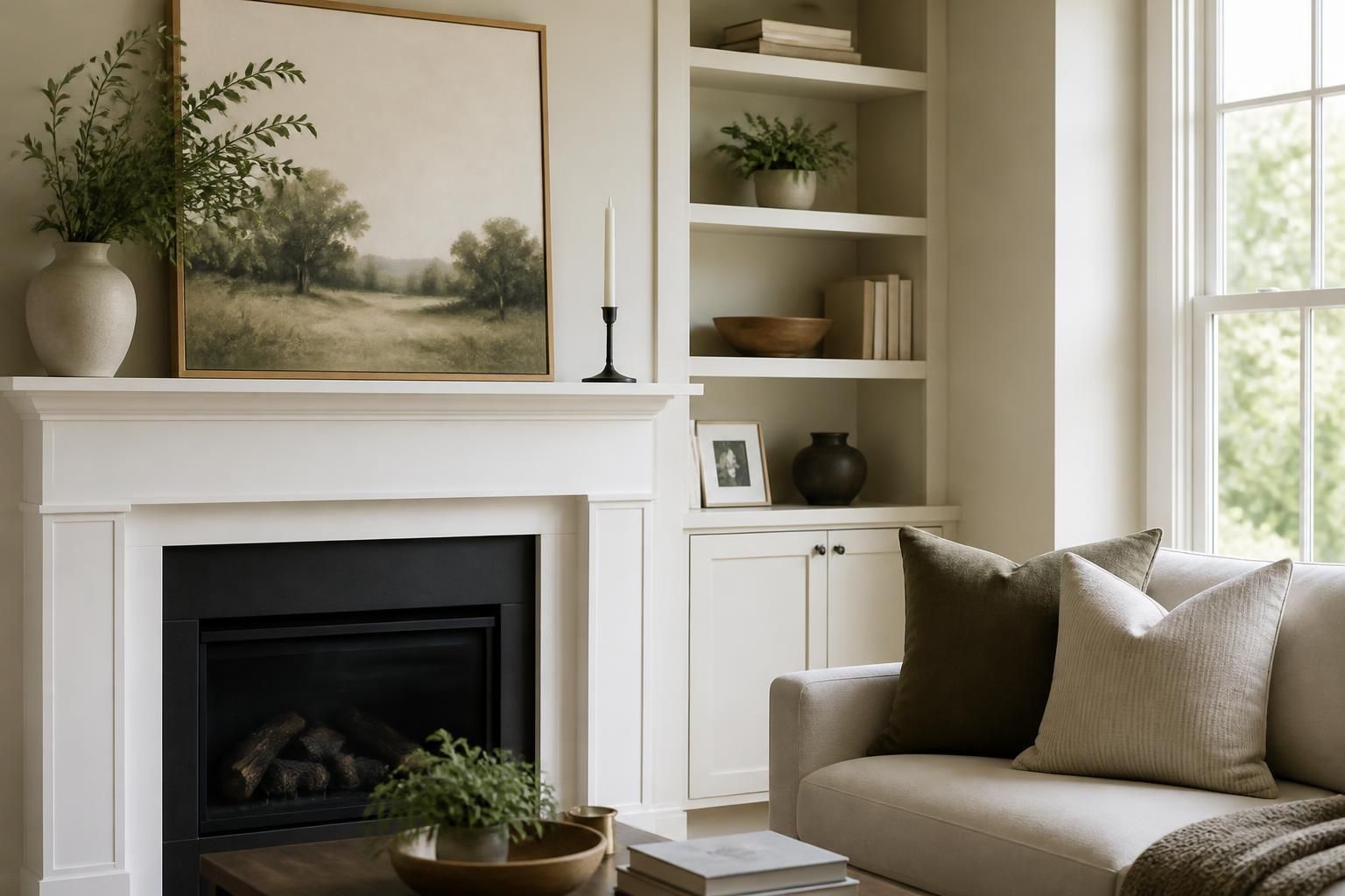 Beautifully painted residential interior with soft neutral walls.